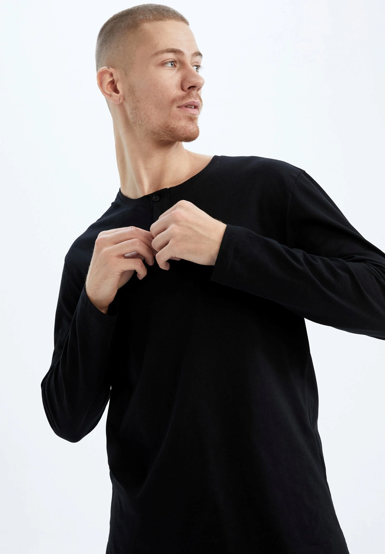 DeFacto Regular Fit Nightwear Combination - Pyjama - Black 6 DeFacto Regular Fit Nightwear Combination - Pyjama - Black - Afbeelding 4