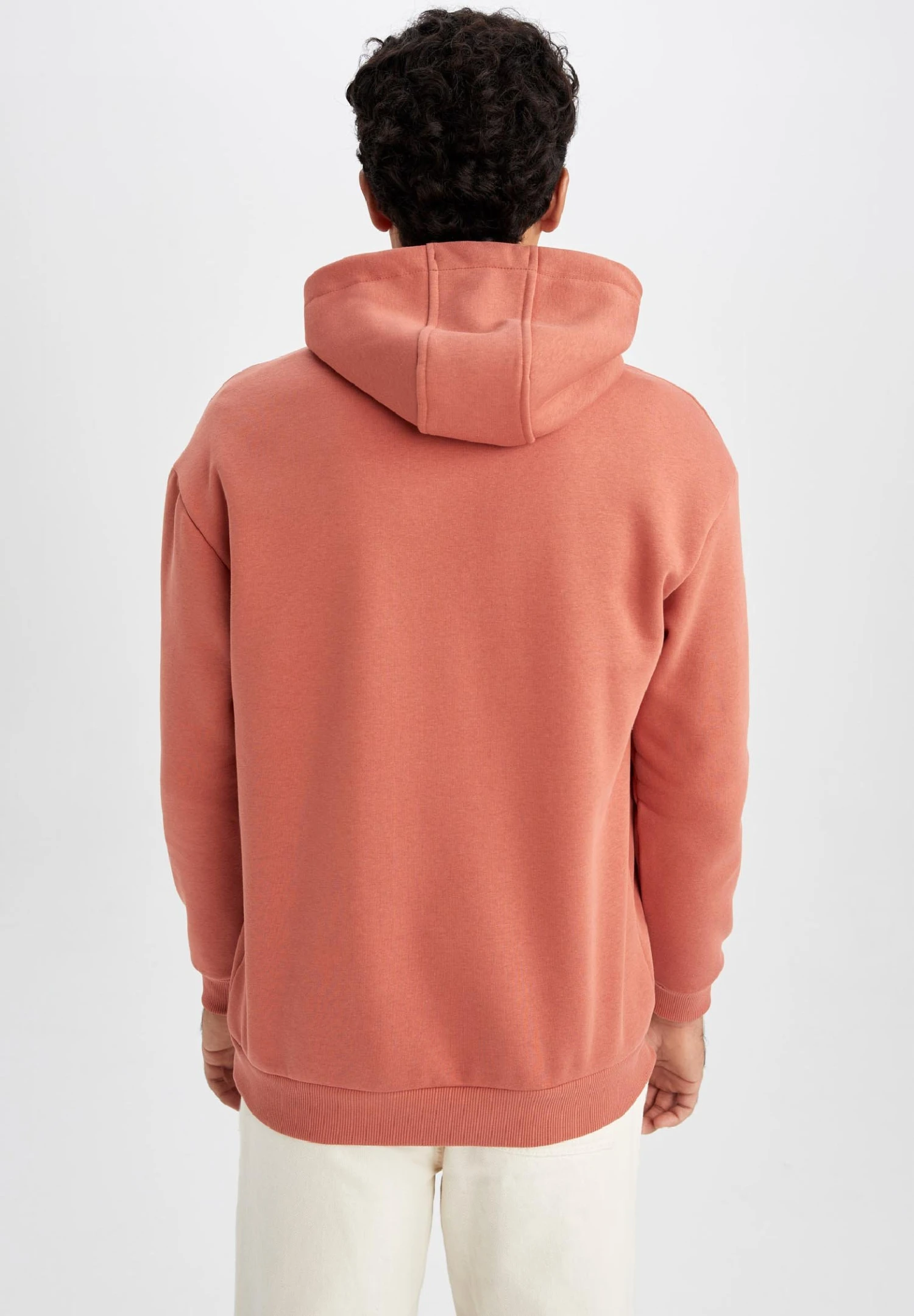 DeFacto Boxy Fit- Hoodie - Orange 5 DeFacto Boxy Fit- Hoodie - Orange - Afbeelding 3
