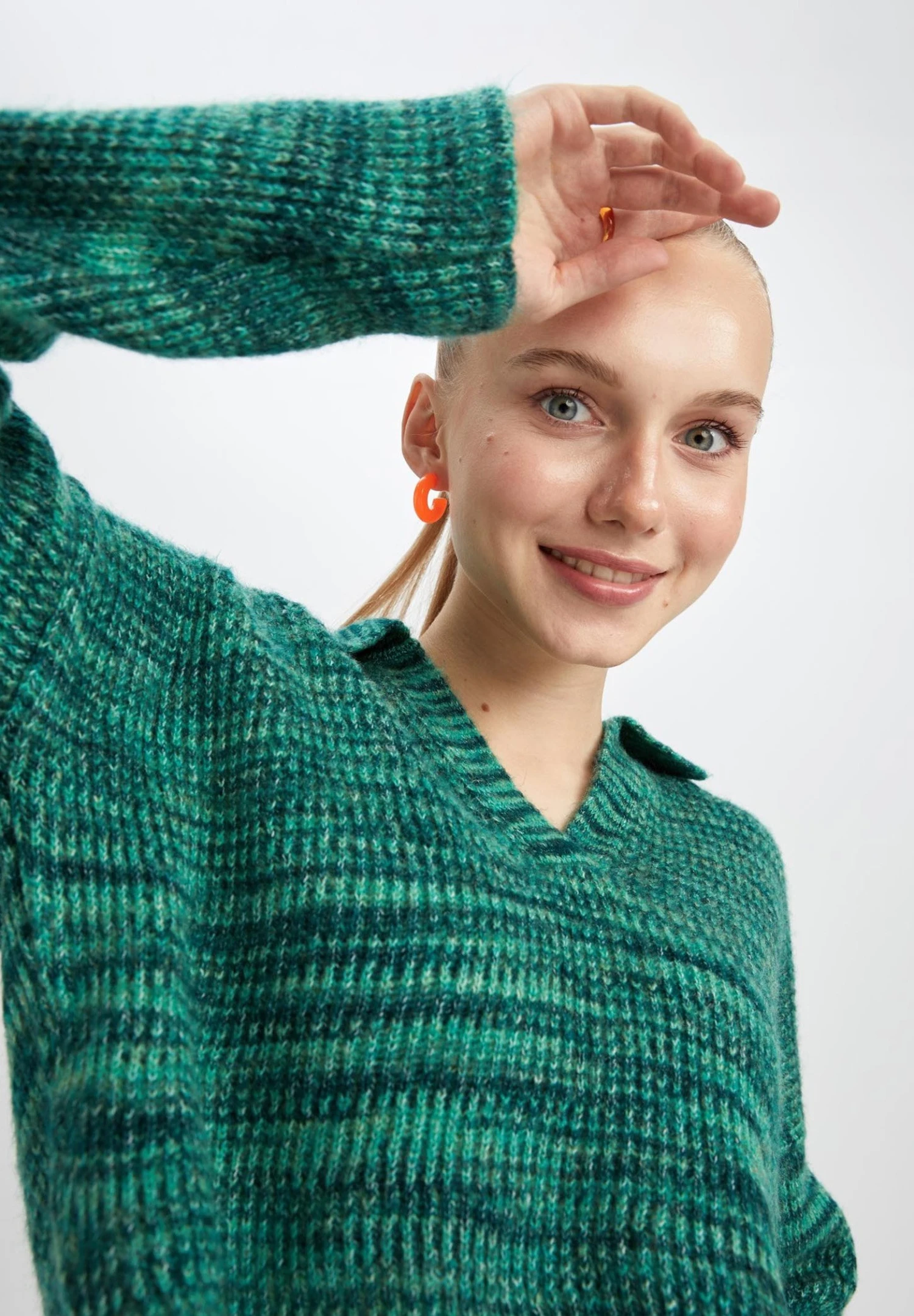 DeFacto Relax Fit- Trui - Green 6 DeFacto Relax Fit- Trui - Green - Afbeelding 4