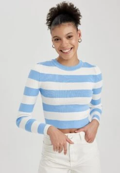 DeFacto Slim Fit - Trui - Blue