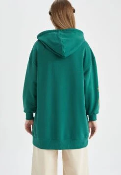 DeFacto Relax Fit - Hoodie - Green 7 DeFacto Relax Fit - Hoodie - Green -DeFacto 34997b50c4db4d059bef717ead2b529b