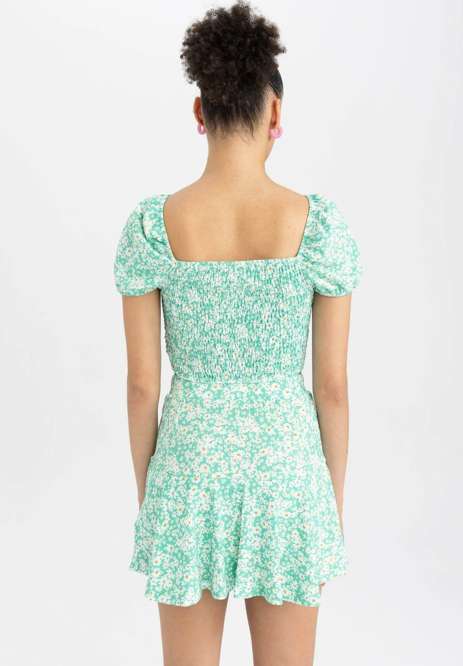 DeFacto Front Tie- Blouse - Green 5 DeFacto Front Tie- Blouse - Green - Afbeelding 3