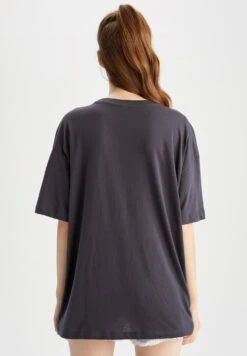 DeFacto Rick And Morty Oversize Fit Combination - Jeansshort - Anthracite -DeFacto 3642d808627a43afa8d59cbe13b7bd3a