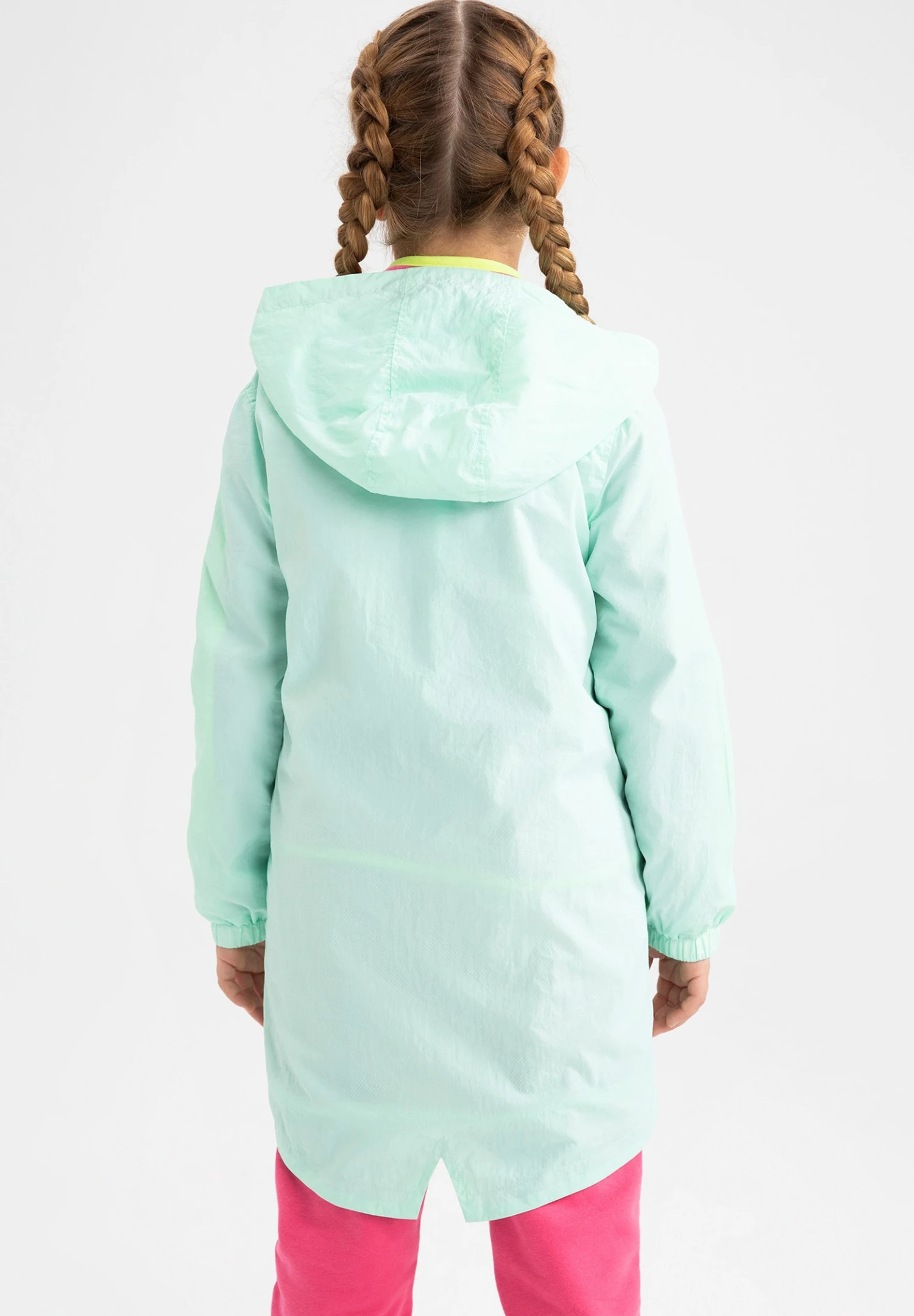 DeFacto Regular Fit- Halflange Jas - Green 5 DeFacto Regular Fit- Halflange Jas - Green - Afbeelding 3