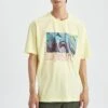 DeFacto Boxy Fit - T-Shirt Print - Yellow 1 DeFacto Boxy Fit - T-Shirt Print - Yellow -DeFacto 369f1baf3d674b11b4907c39d699cea1
