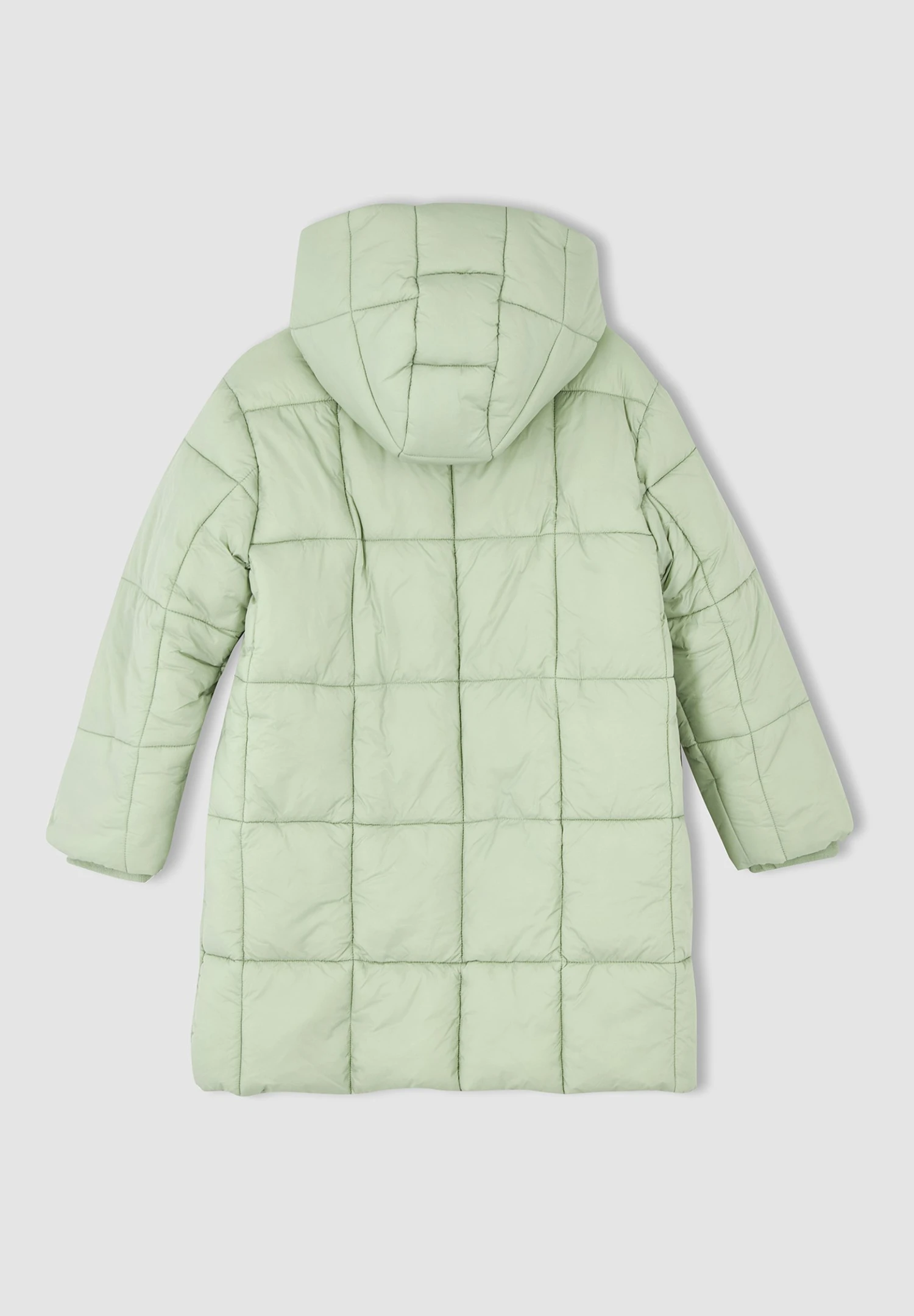 DeFacto Regular Fit - Winterjas - Turquoise 4 DeFacto Regular Fit - Winterjas - Turquoise - Afbeelding 2