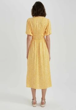 DeFacto Elastic Waist - Blousejurk - Yellow 9 DeFacto Elastic Waist - Blousejurk - Yellow -DeFacto 375b1c37808a43d5abe80a624fa92430