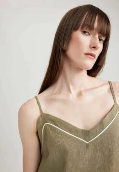 DeFacto Set Regular Fit - Pyjama - Khaki -DeFacto 389ffedb6dd34af2b14fda5bdcbda371