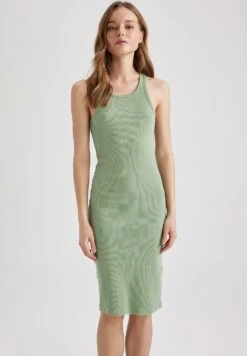 DeFacto 8 DeFacto Bodycon - Etui-Jurk - Green