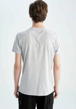DeFacto T-Shirt Print - Grey 7 DeFacto T-Shirt Print - Grey -DeFacto 3a1b4e2ad31c4e20b4a55d487bdcaaf1