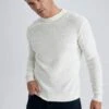 DeFacto Standard Fit - Trui - Ecru 1 DeFacto Standard Fit - Trui - Ecru -DeFacto 3a1f476865514ba39a45dec3a58c5cbb