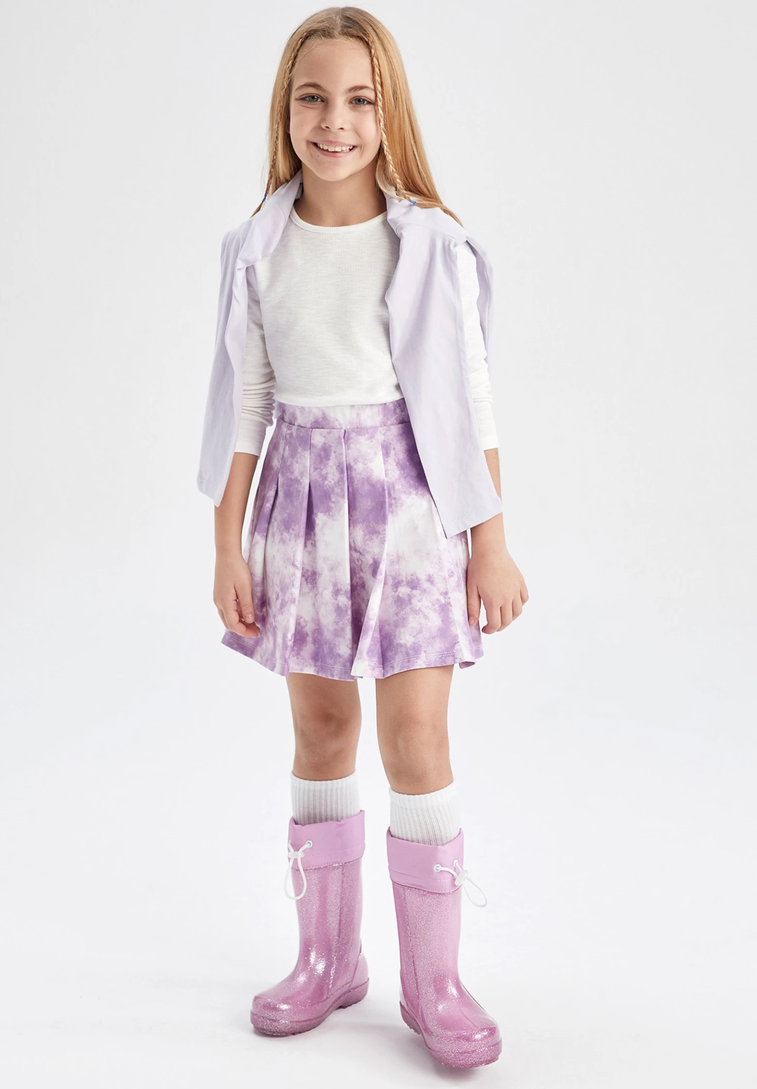 DeFacto A-Lijn Rok - Purple 3 DeFacto A-Lijn Rok - Purple