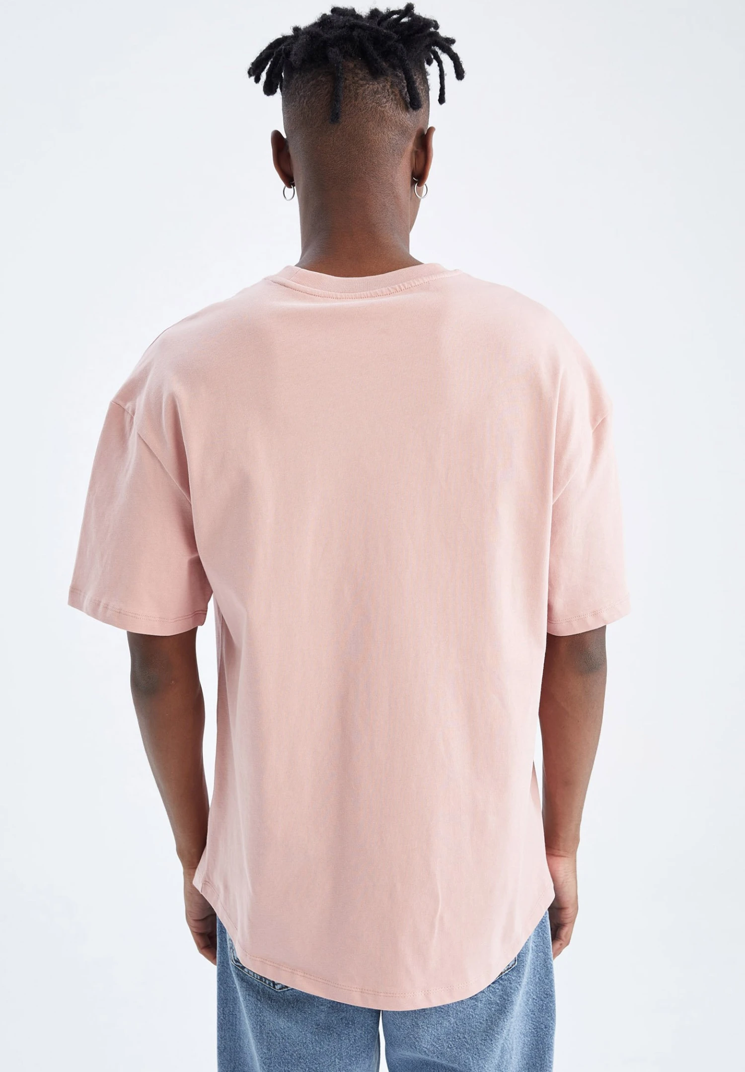 DeFacto Comfort Fit - T-Shirt Basic - Pink 5 DeFacto Comfort Fit - T-Shirt Basic - Pink - Afbeelding 3