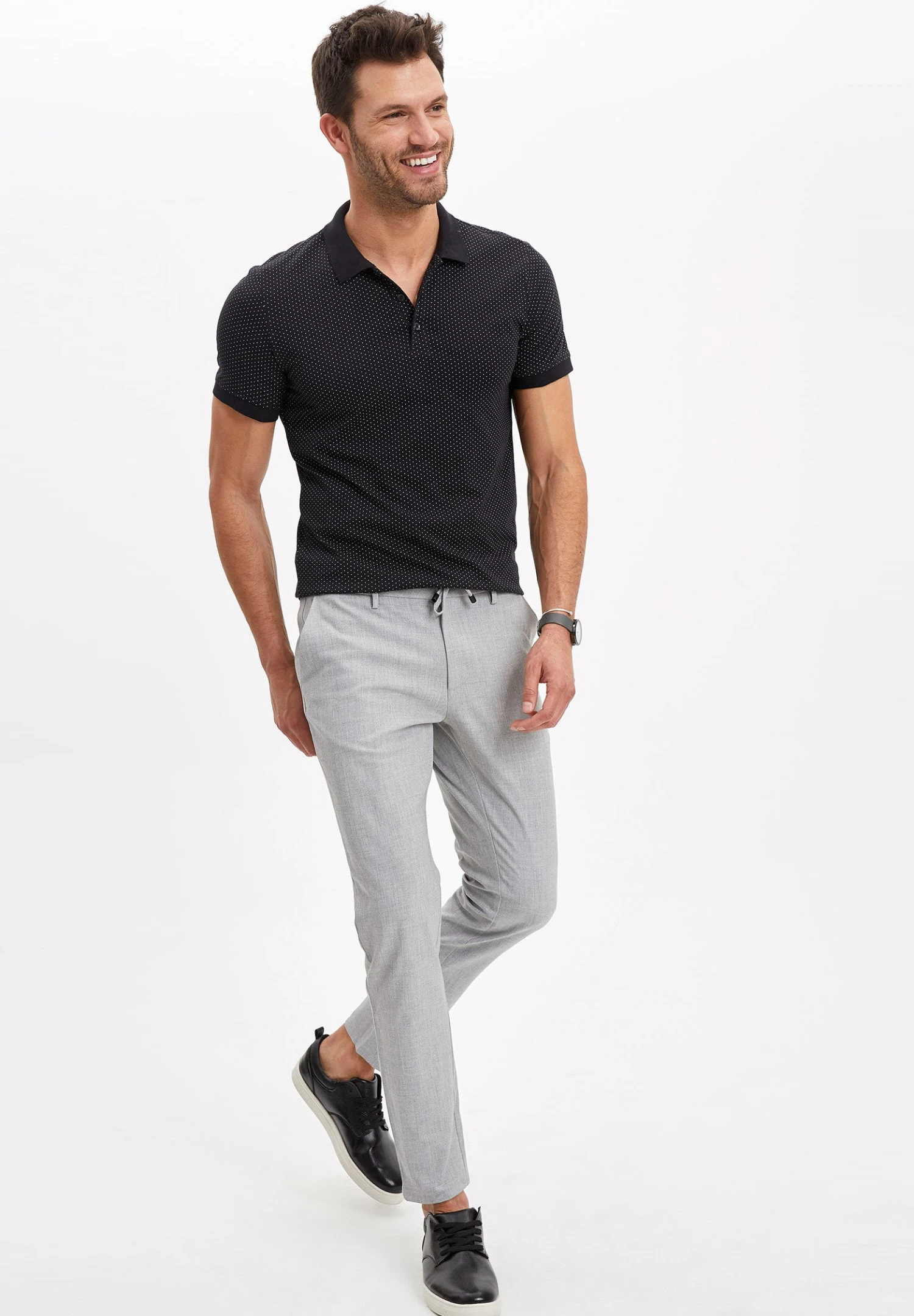 DeFacto Poloshirt - Black 4 DeFacto Poloshirt - Black - Afbeelding 2