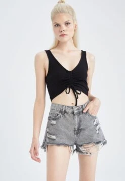 DeFacto Hot - Jeansshort - Grey