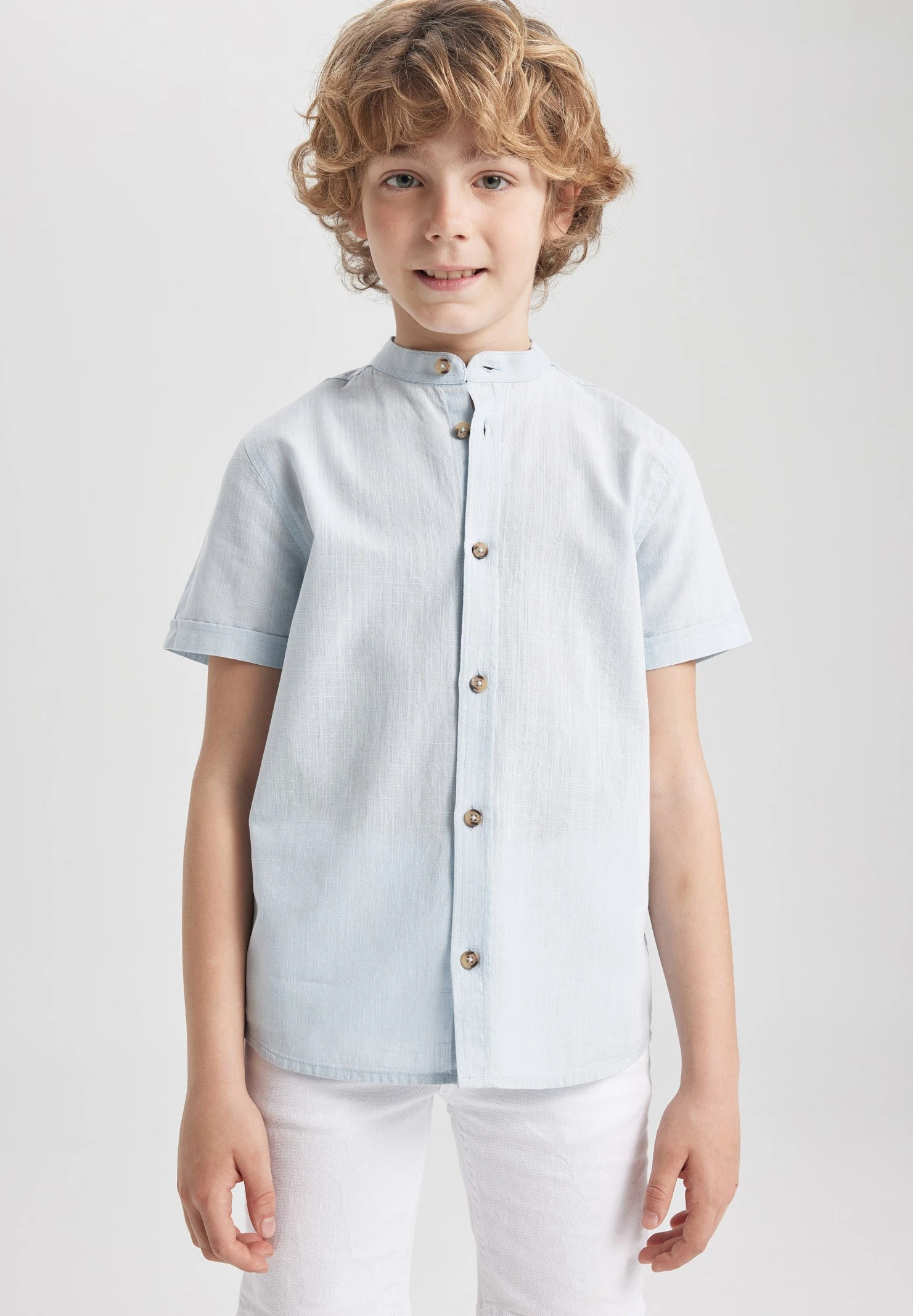 DeFacto Regular Fit - Overhemd - Blue 4 DeFacto Regular Fit - Overhemd - Blue - Afbeelding 2