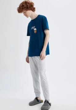 DeFacto Regular Fit- Pyjama - Navy 8 DeFacto Regular Fit- Pyjama - Navy -DeFacto 3c6cd298ba1a4fe9a76acaadd0128768