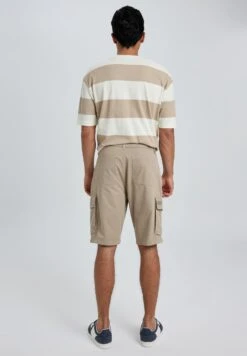 DeFacto Regular Cargo Bermuda- Shorts - Beige 8 DeFacto Regular Cargo Bermuda- Shorts - Beige -DeFacto 3ca8cb7b02e349ad8d486f08d91a5782