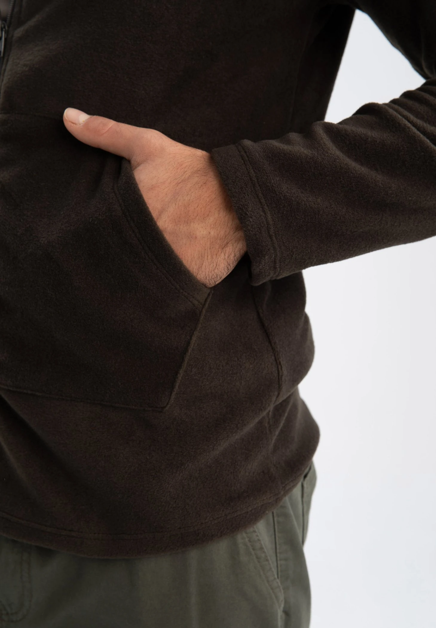 DeFacto Regular Fit - Sweater Met Rits - Khaki 6 DeFacto Regular Fit - Sweater Met Rits - Khaki - Afbeelding 4