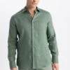 DeFacto Modern Fit- Overhemd - Green 1 DeFacto Modern Fit- Overhemd - Green -DeFacto 3d047d814de24612afb1063567102965