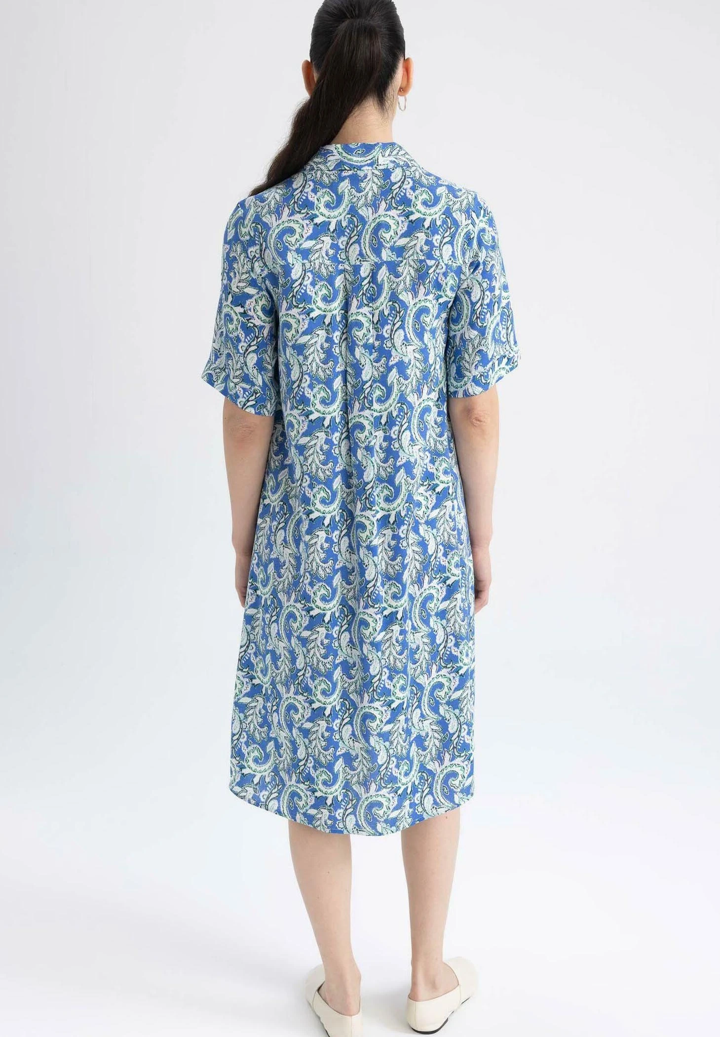 DeFacto Blousejurk - Blue 5 DeFacto Blousejurk - Blue - Afbeelding 3