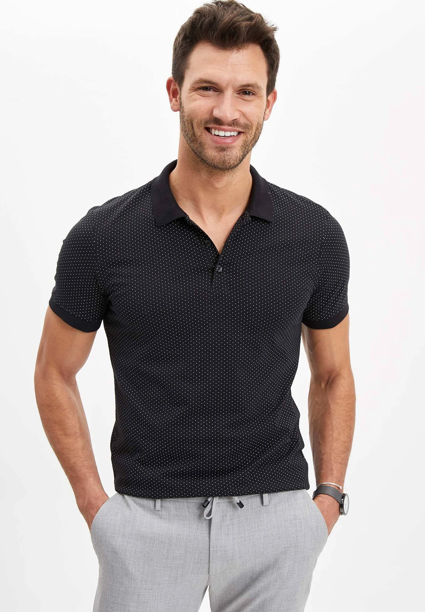 DeFacto Poloshirt - Black 3 DeFacto Poloshirt - Black