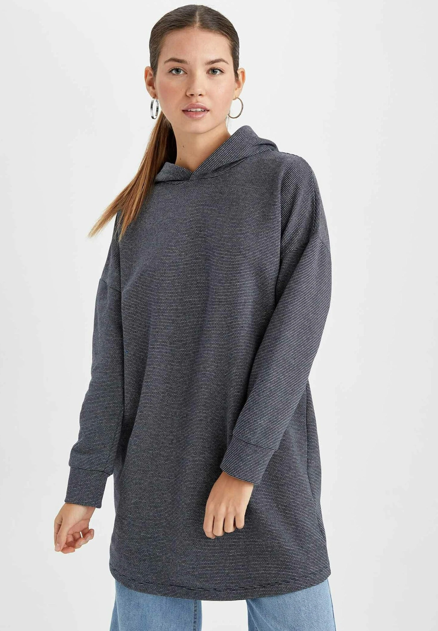 DeFacto Hoodie - Navy 3 DeFacto Hoodie - Navy