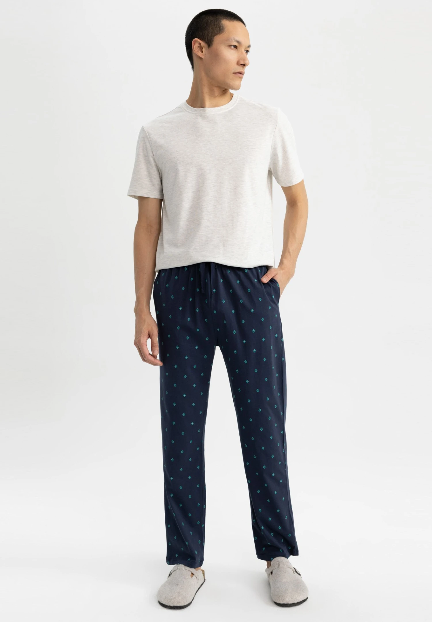 DeFacto Regular Fit- Pyjamabroek - Navy 4 DeFacto Regular Fit- Pyjamabroek - Navy - Afbeelding 2