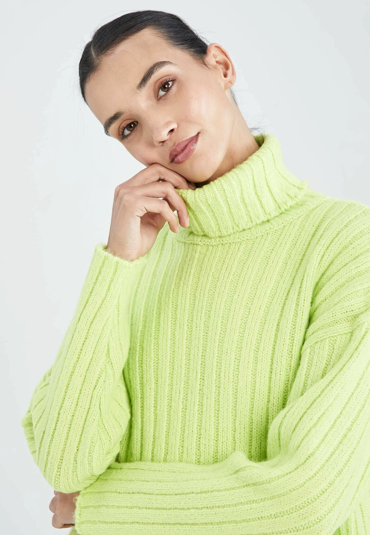 DeFacto Pullover - Trui - Green 6 DeFacto Pullover - Trui - Green - Afbeelding 4