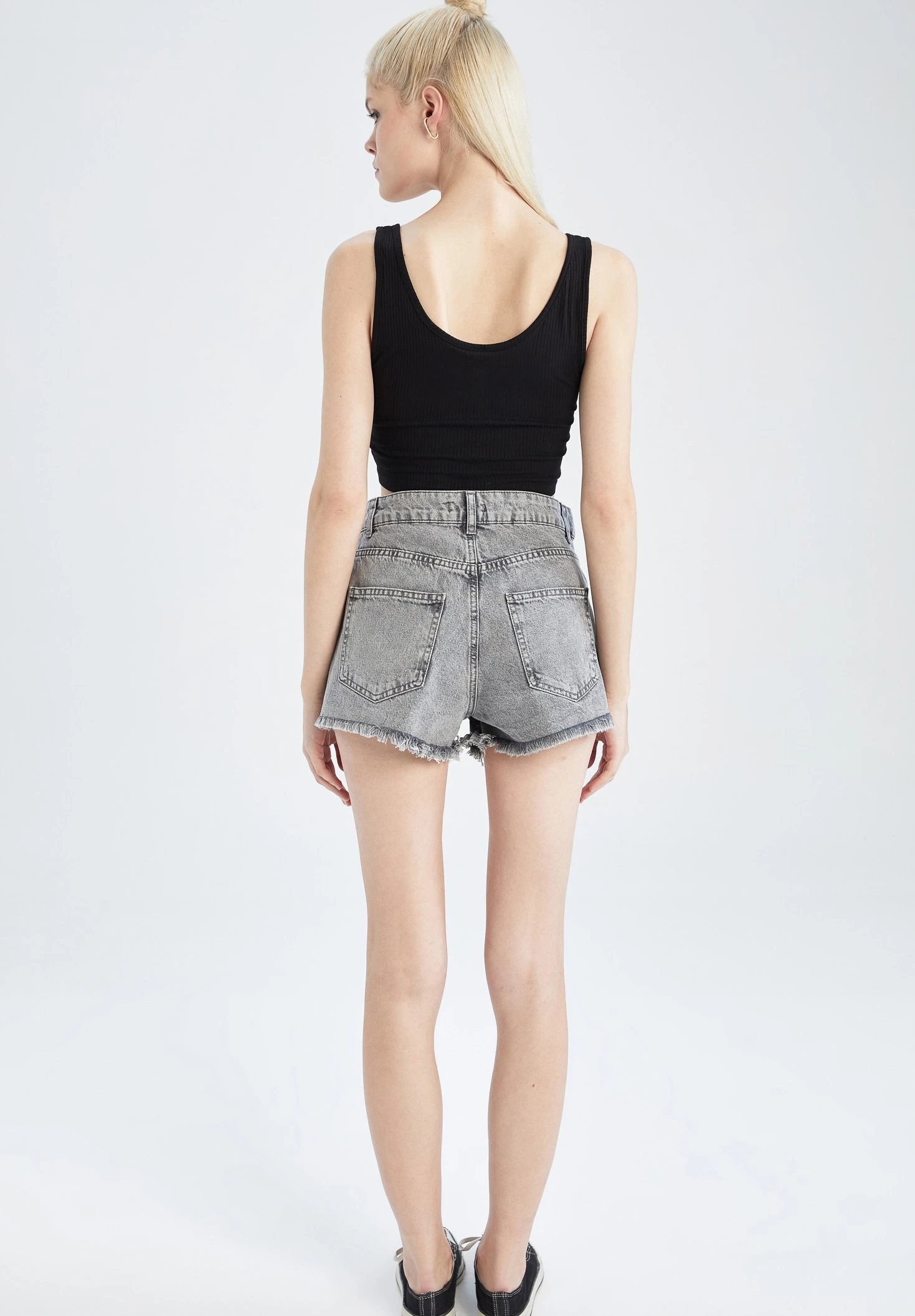 DeFacto Hot - Jeansshort - Grey 4 DeFacto Hot - Jeansshort - Grey - Afbeelding 2