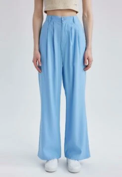 DeFacto Wide Leg - Broek - Blue