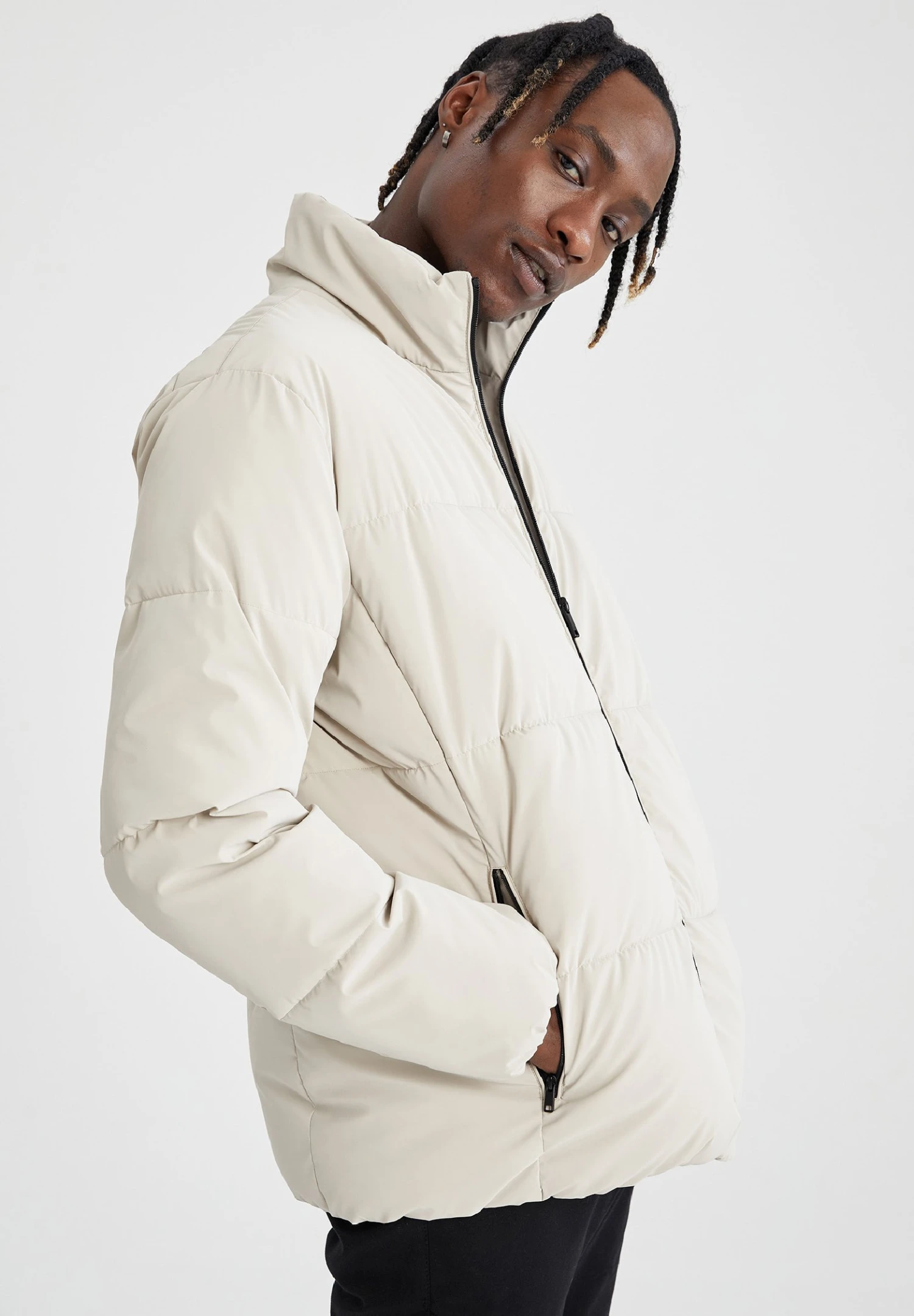 DeFacto Regular Fit - Winterjas - White 6 DeFacto Regular Fit - Winterjas - White - Afbeelding 4
