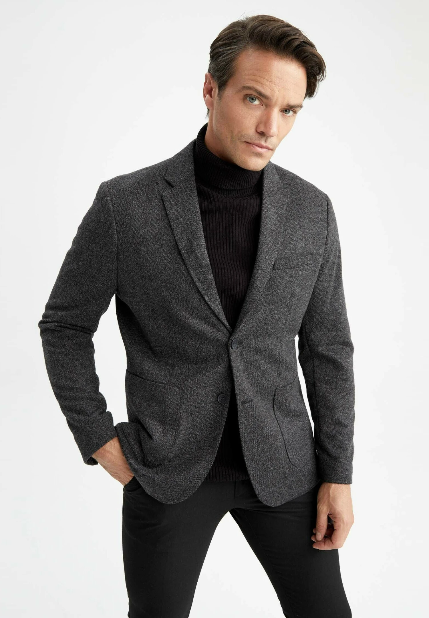DeFacto Blazer - Anthracite 3 DeFacto Blazer - Anthracite