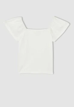 DeFacto Regular Fit- T-Shirt Basic - White 7 DeFacto Regular Fit- T-Shirt Basic - White -DeFacto 3fcb472518594858b8ae423a53ae4dc3