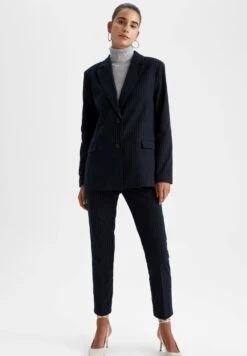 DeFacto Regular Fit - Halflange Jas - Navy 7 DeFacto Regular Fit - Halflange Jas - Navy -DeFacto 400af52aa365456488f5c918d2659436