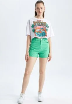 DeFacto Regular Fit - Jeansshort - Green 6 DeFacto Regular Fit - Jeansshort - Green -DeFacto 407738e15ba14972aa2b64c8a5b7bcc5