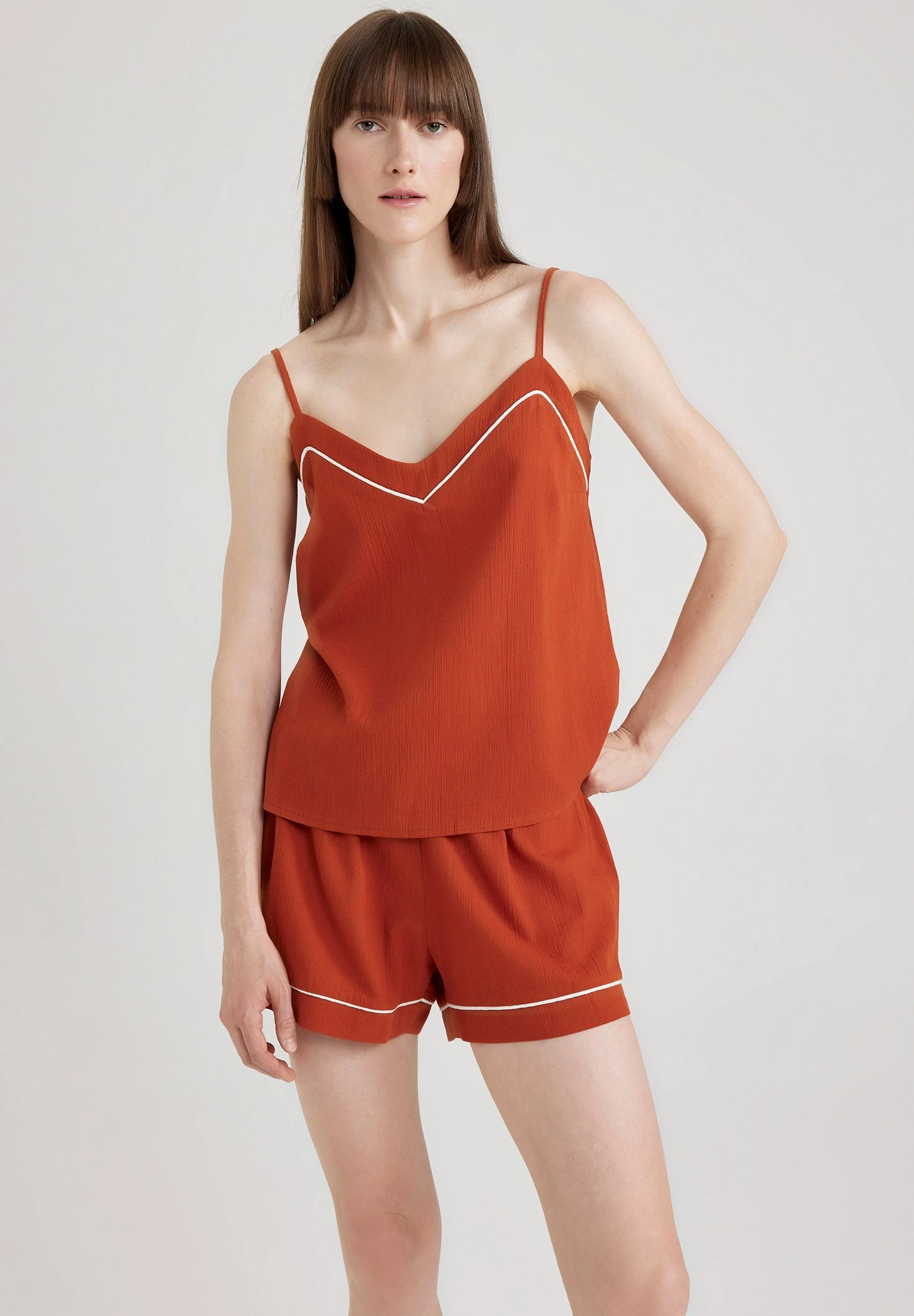 DeFacto Set Regular Fit - Pyjama - Orange 3 DeFacto Set Regular Fit - Pyjama - Orange