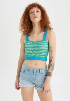 DeFacto Slim Fit- Top - Blue