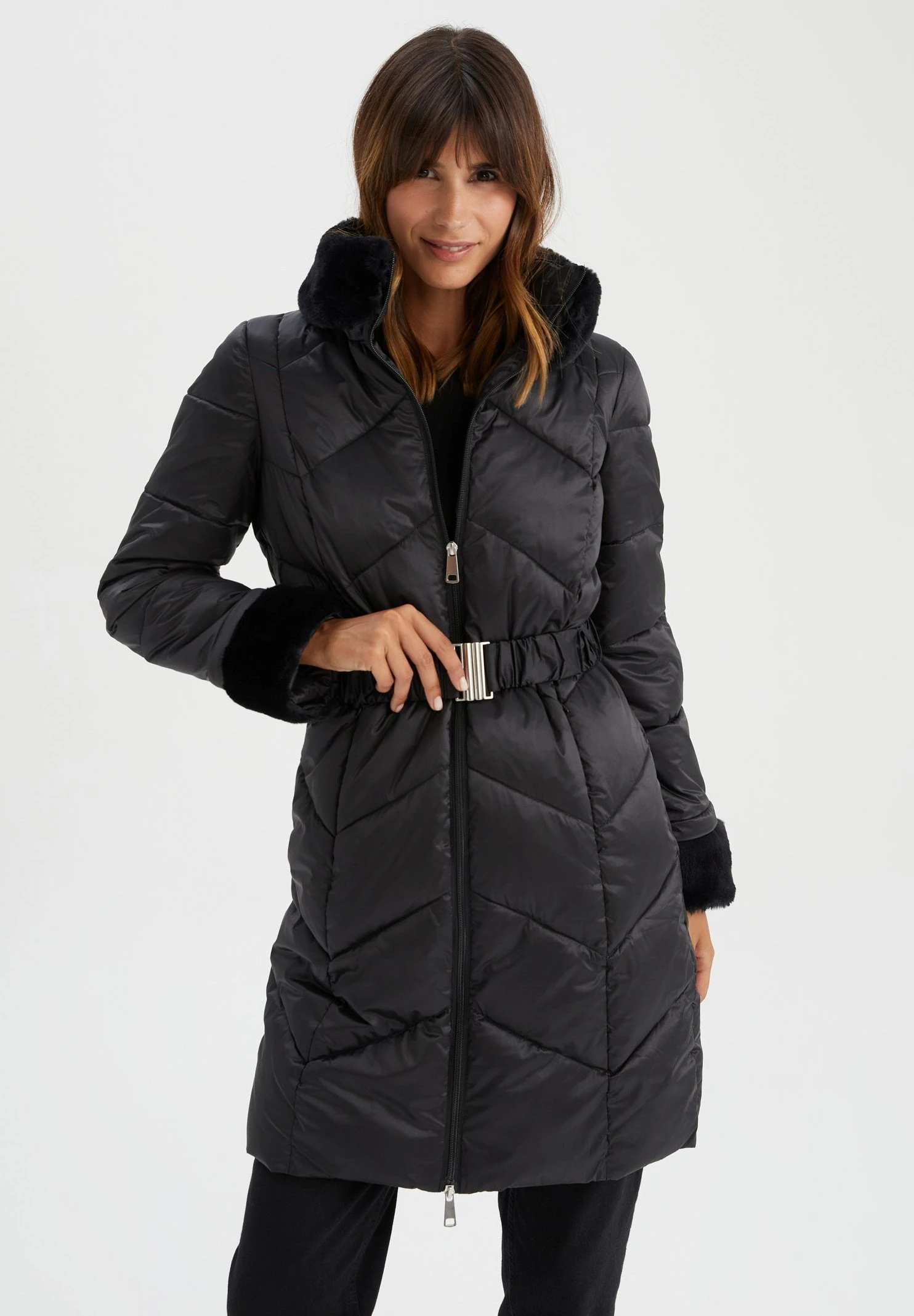 DeFacto Regular Fit - Winterjas - Black 3 DeFacto Regular Fit - Winterjas - Black