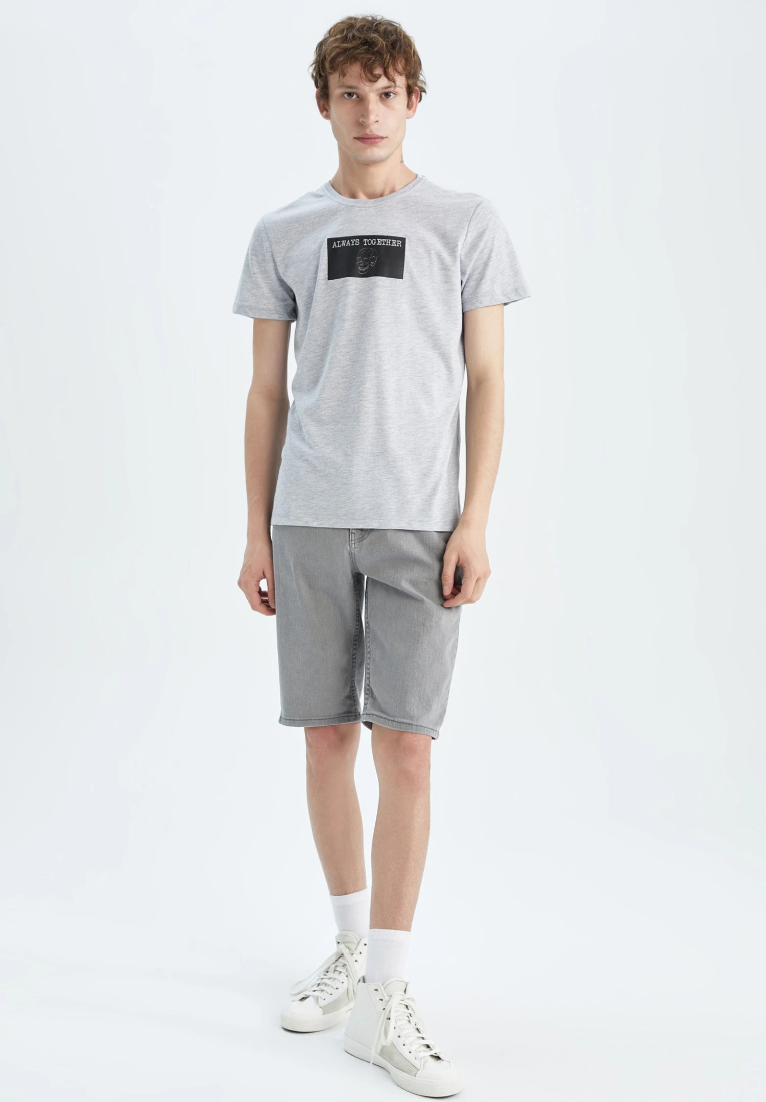 DeFacto Jeansshort - Grey 4 DeFacto Jeansshort - Grey - Afbeelding 2