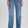 DeFacto Wideleg Cargo - Relaxed Fit Jeans - Blue