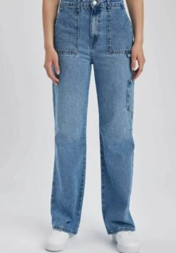 DeFacto Wideleg Cargo - Relaxed Fit Jeans - Blue