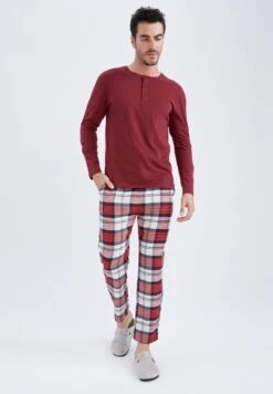 DeFacto Set Regular Fit - Pyjama - Bordeaux