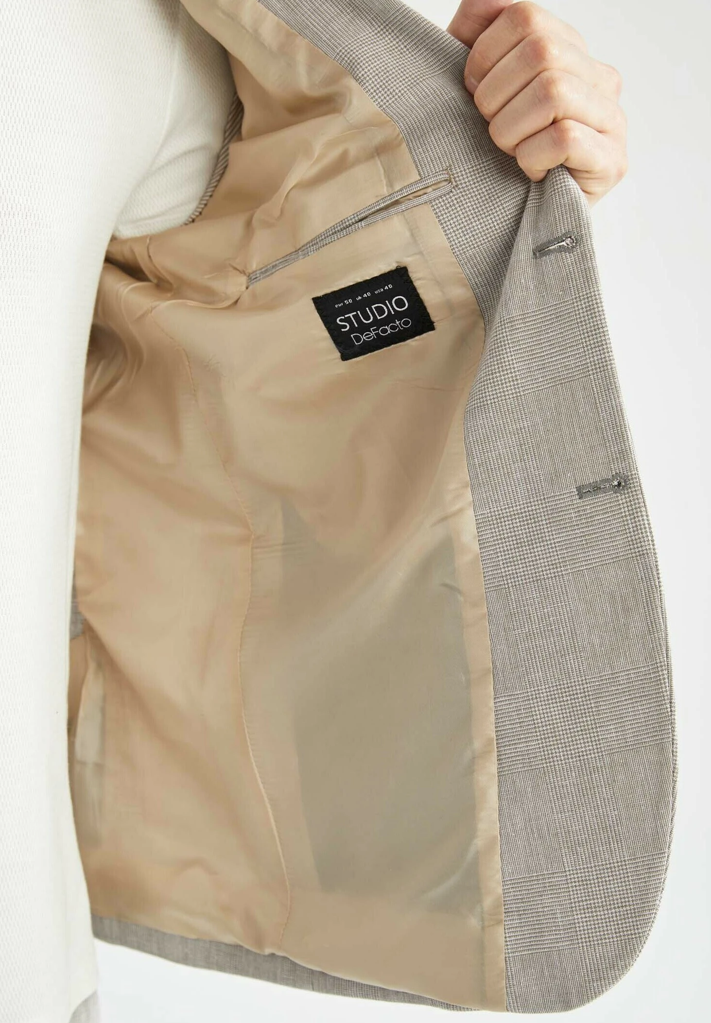 DeFacto Blazer - Grey 7 DeFacto Blazer - Grey - Afbeelding 5