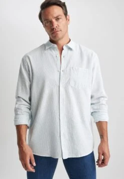 DeFacto Regular Fit - Overhemd - Turquoise