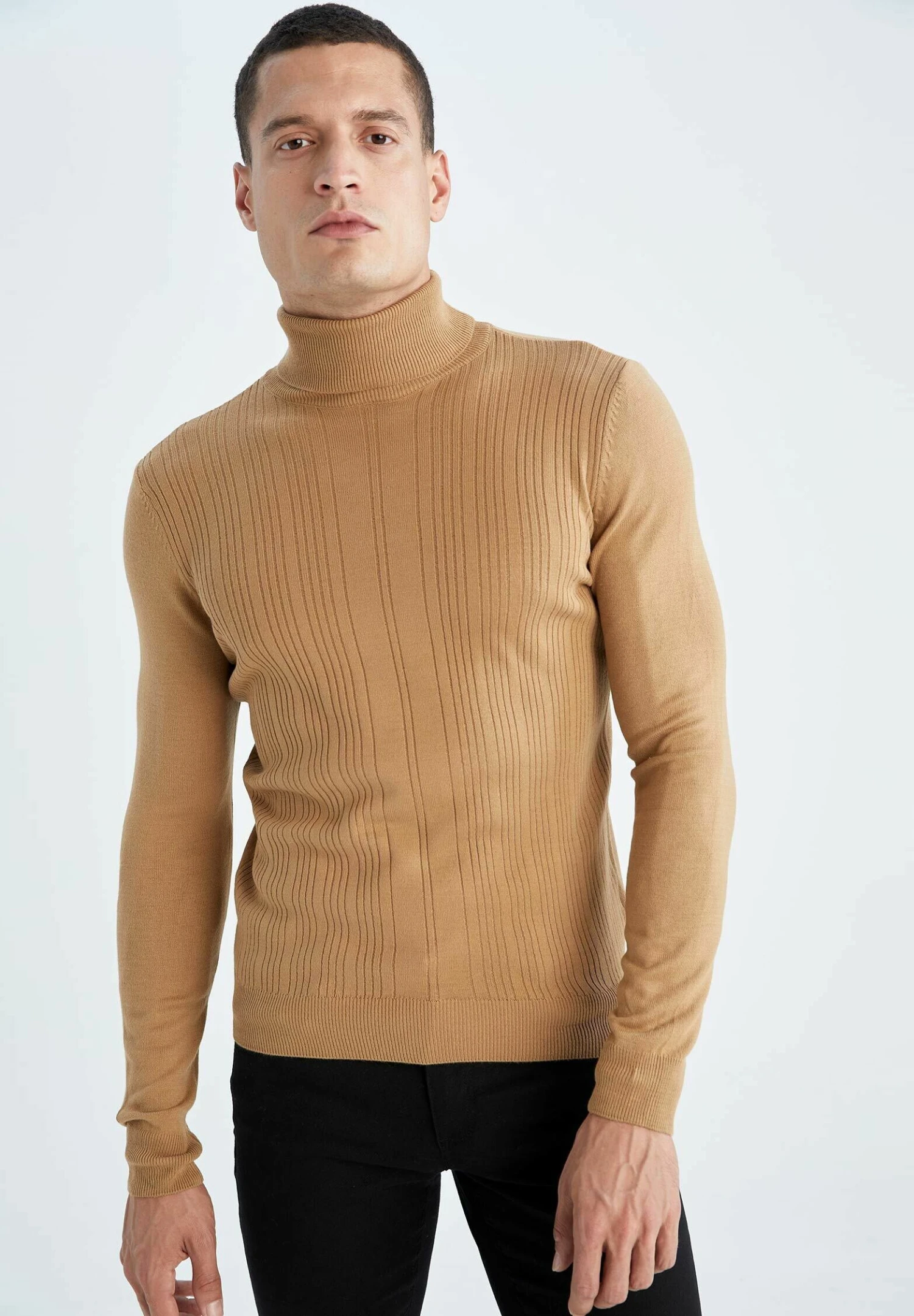 DeFacto Slim Fit- Trui - Beige 3 DeFacto Slim Fit- Trui - Beige