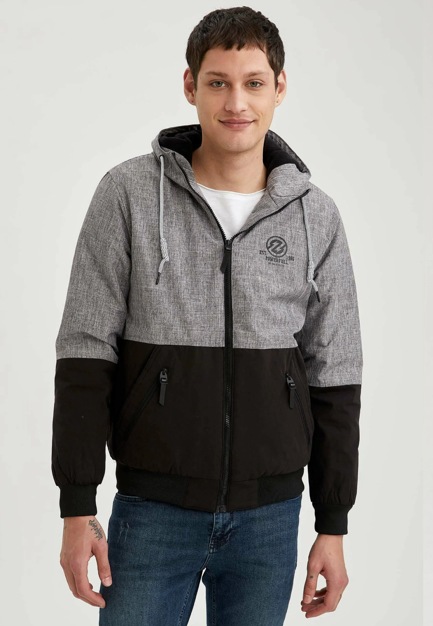 DeFacto Regular Fit - Winterjas - Grey 3 DeFacto Regular Fit - Winterjas - Grey