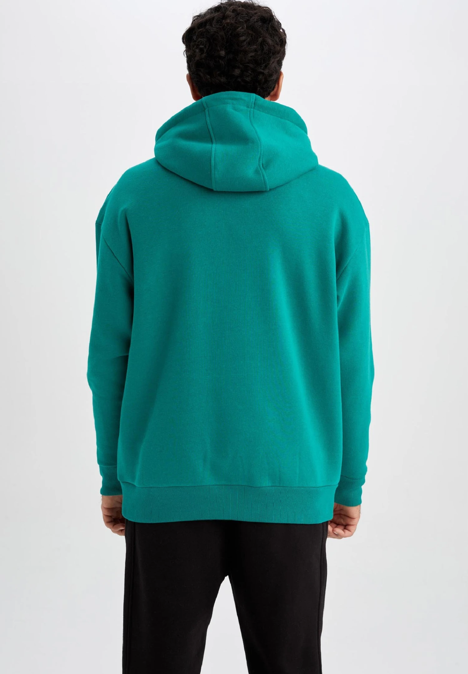 DeFacto Hoodie - Green 5 DeFacto Hoodie - Green - Afbeelding 3