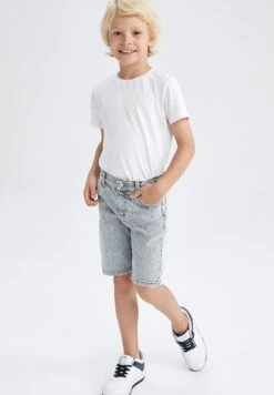 DeFacto Jeansshort - Blue/Grey