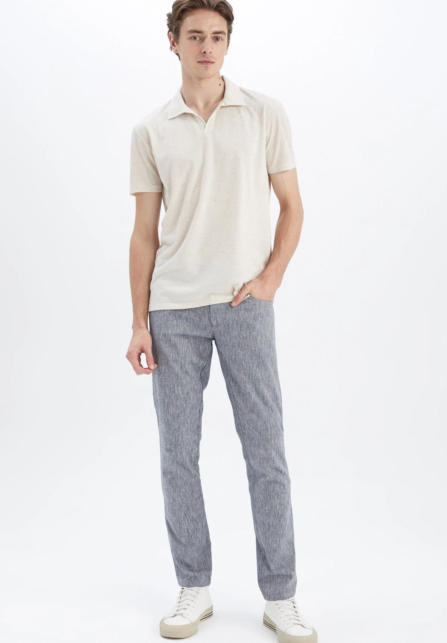 DeFacto Regular Fit - Broek - Grey 4 DeFacto Regular Fit - Broek - Grey - Afbeelding 2